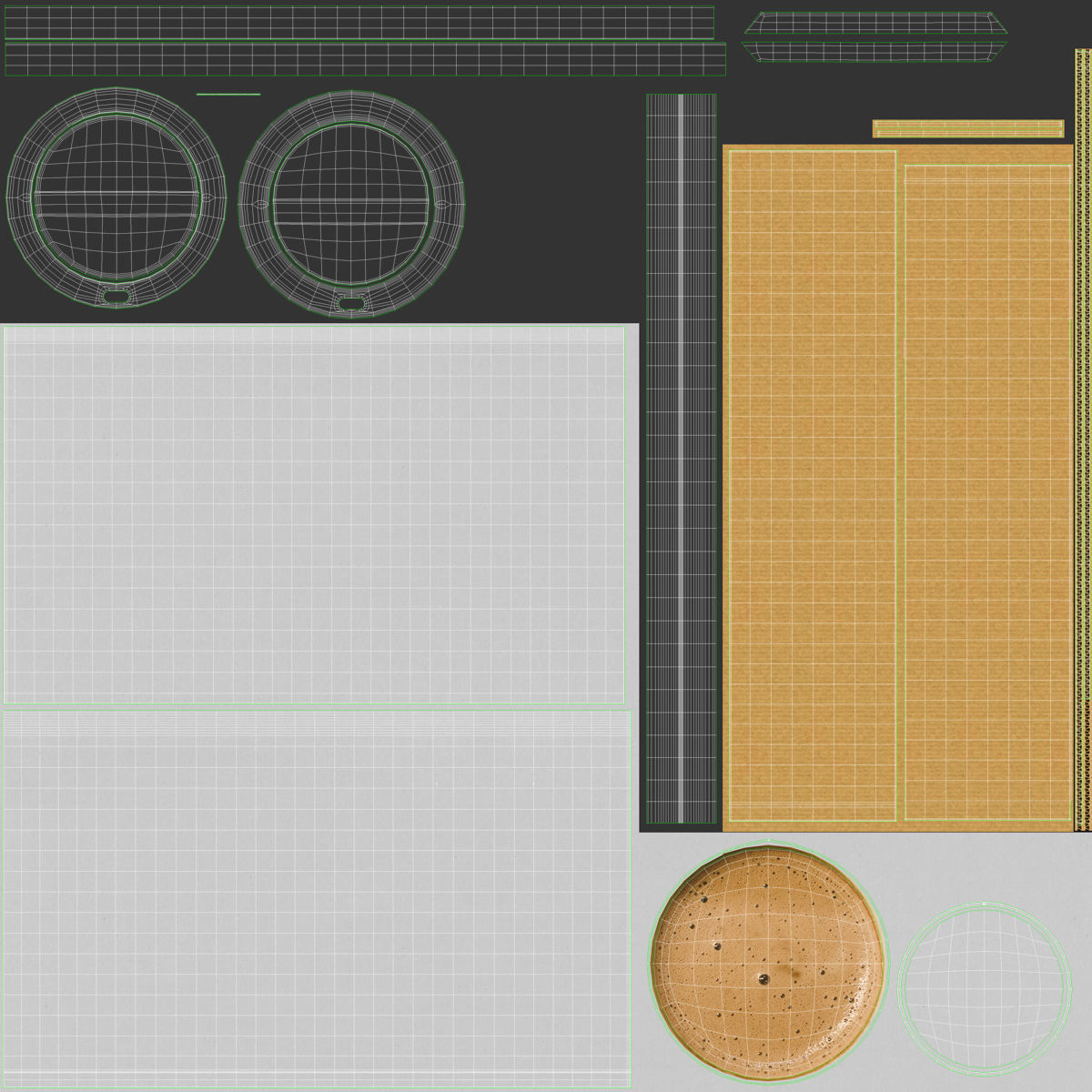 Paper Cup Low-poly 3D model_15