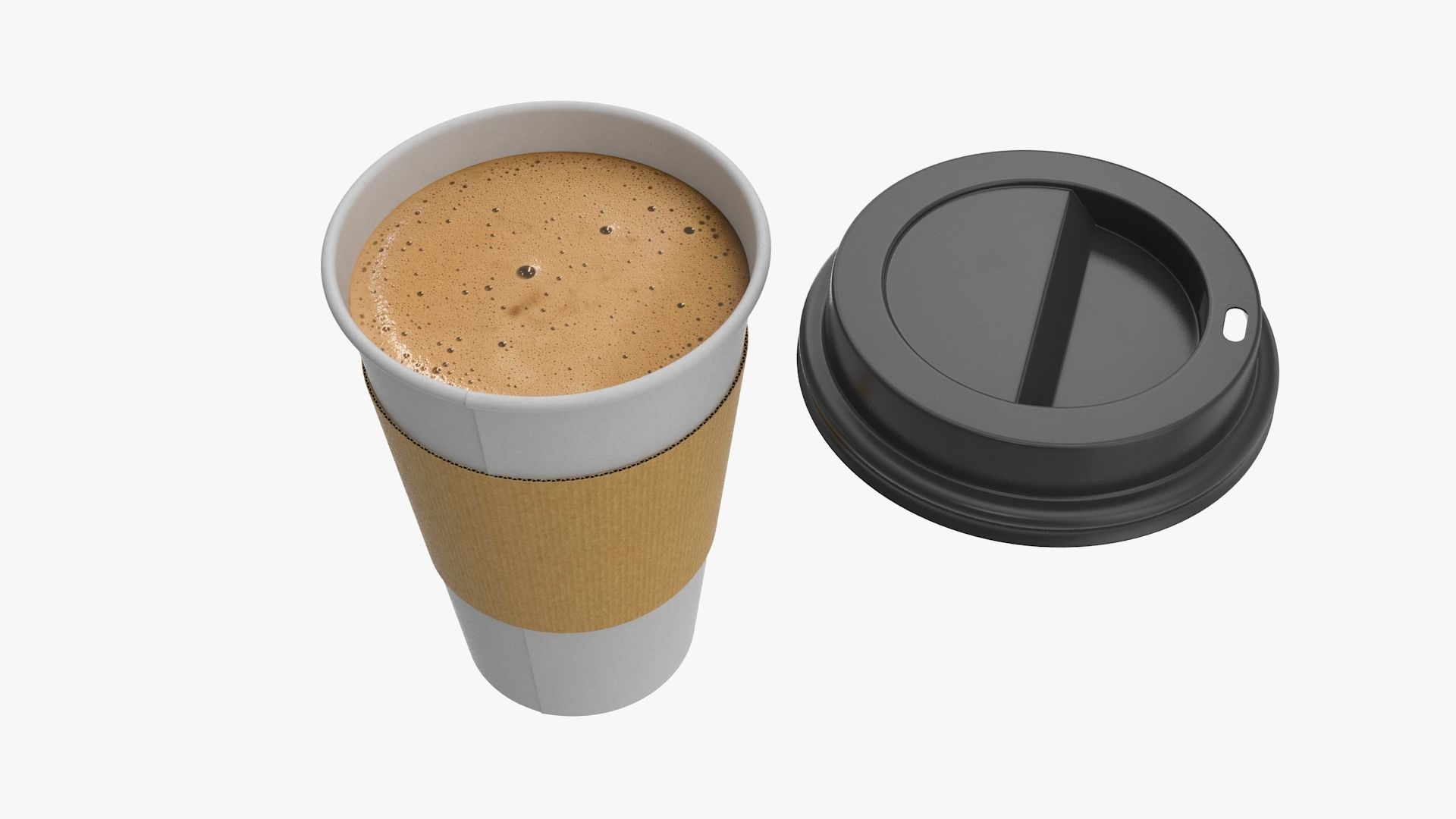 Paper Cup Low-poly 3D model_7