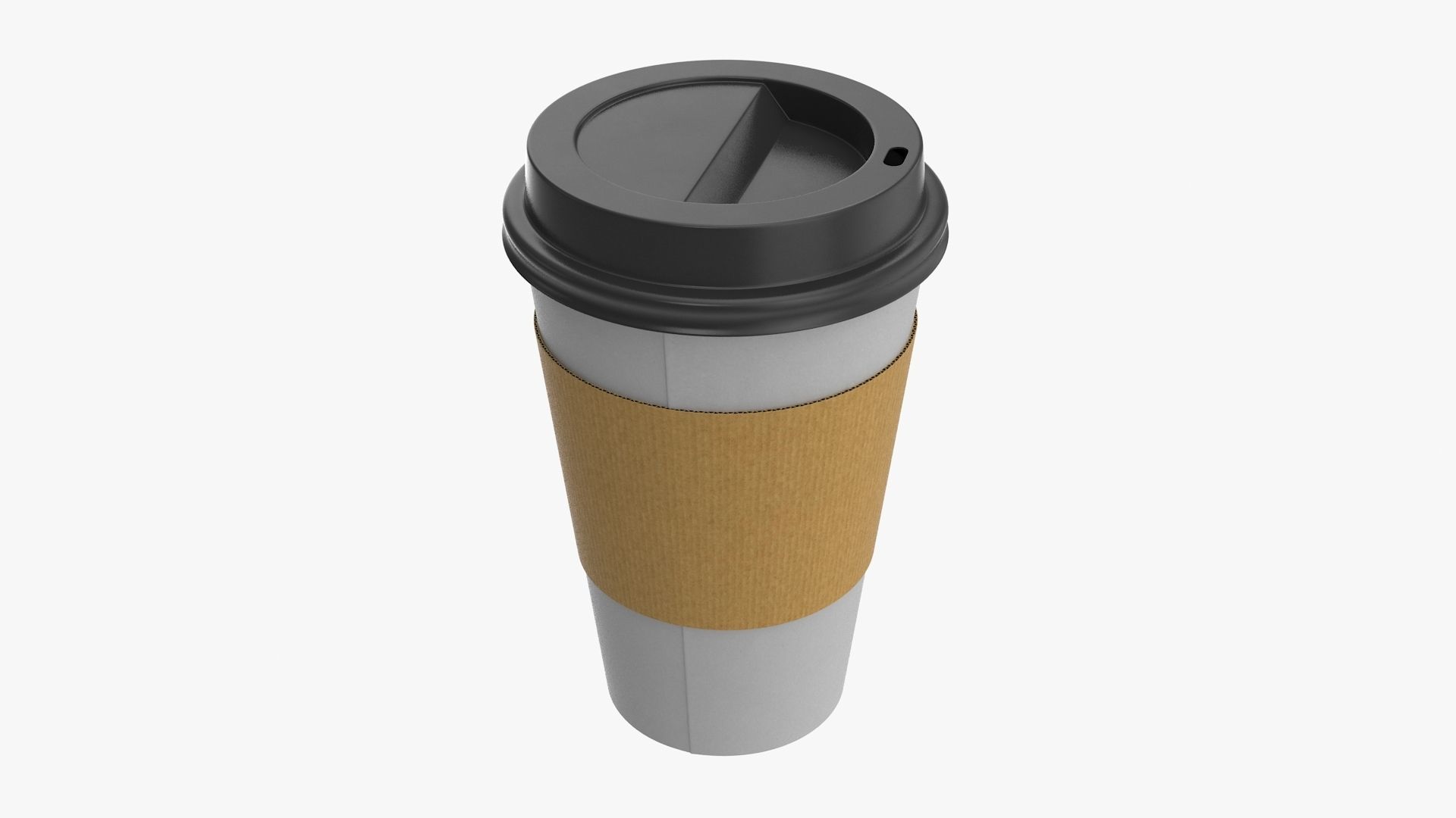 Paper Cup Low-poly 3D model_4