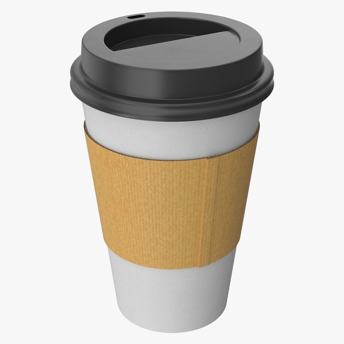 Paper Cup Low-poly 3D model_1