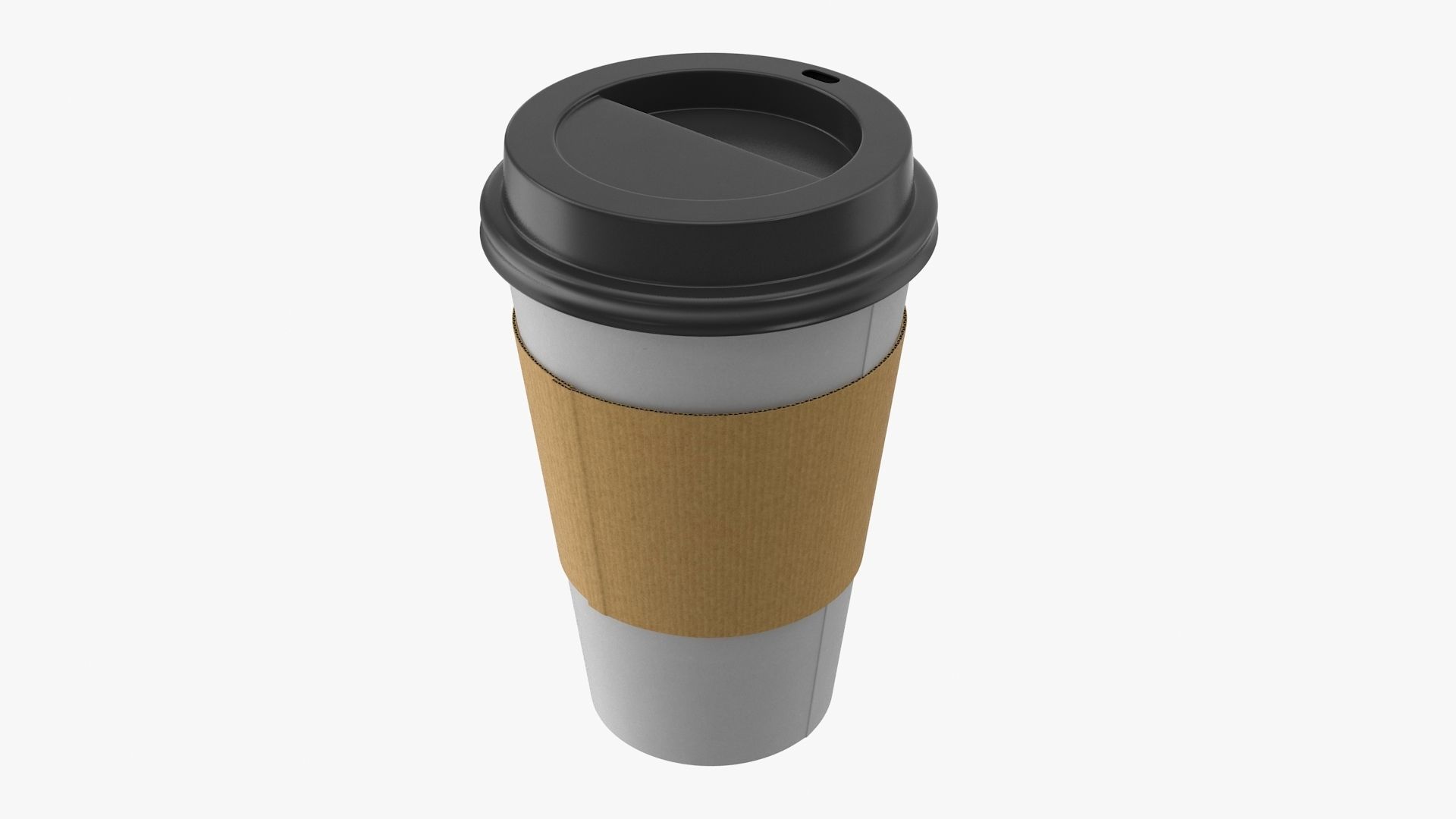Paper Cup Low-poly 3D model_3