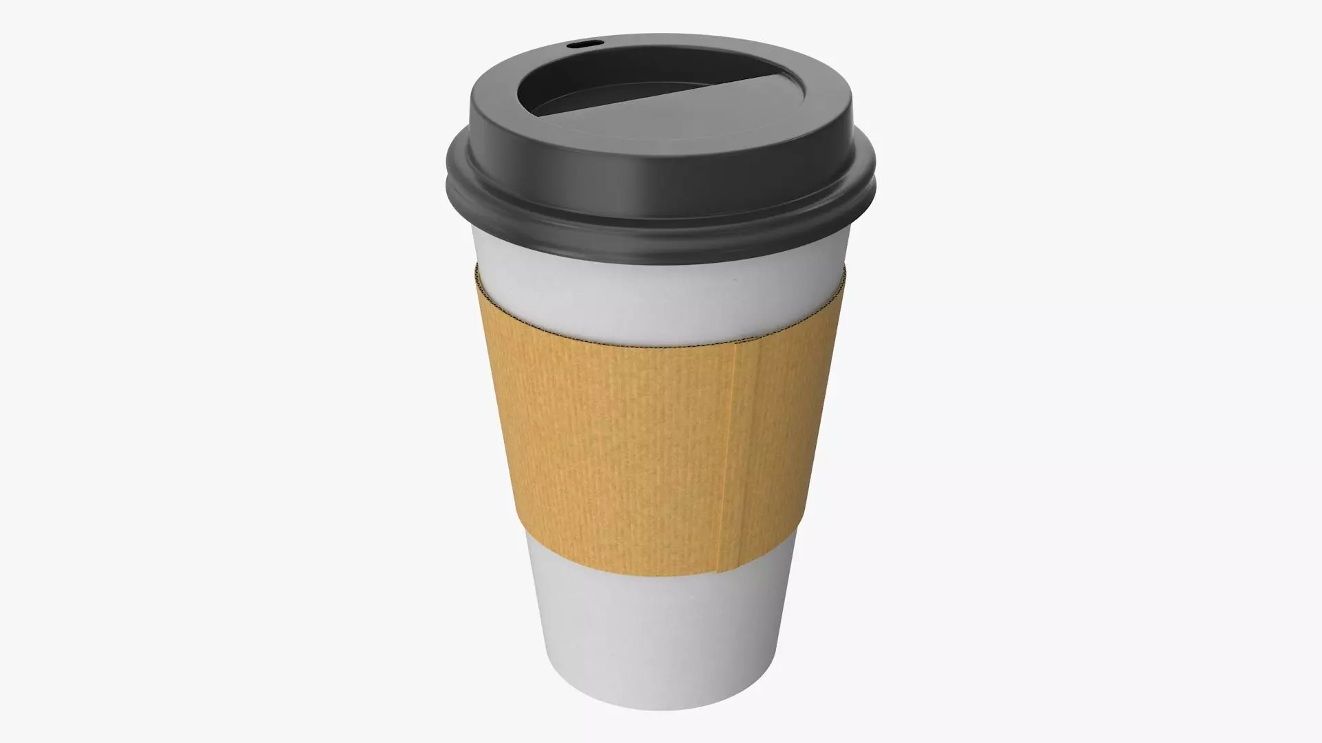 Paper Cup Low-poly 3D model_0
