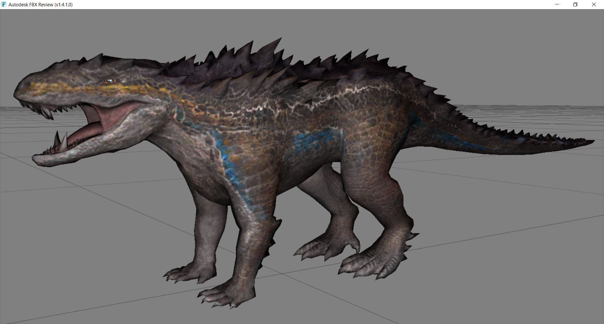Dinosaur 88 Low-poly 3D model_2