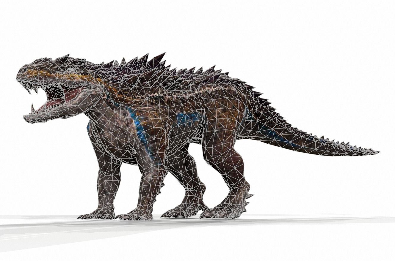 Dinosaur 88 Low-poly 3D model_1