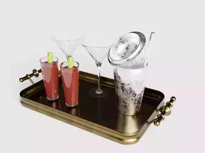 Cocktail Shaker Set 3d model