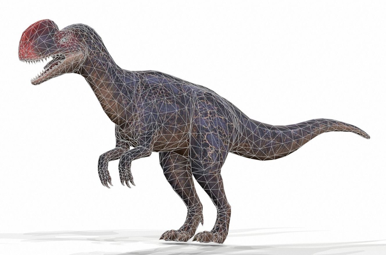 Dinosaur 92 Low-poly 3D model_1