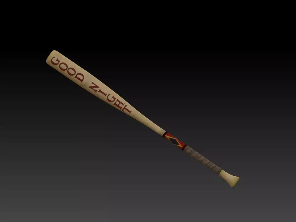 Harley Quinn baseball bat Free 3D print model