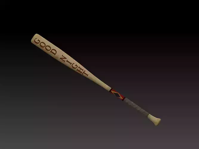 Harley Quinn baseball bat Free 3D print model