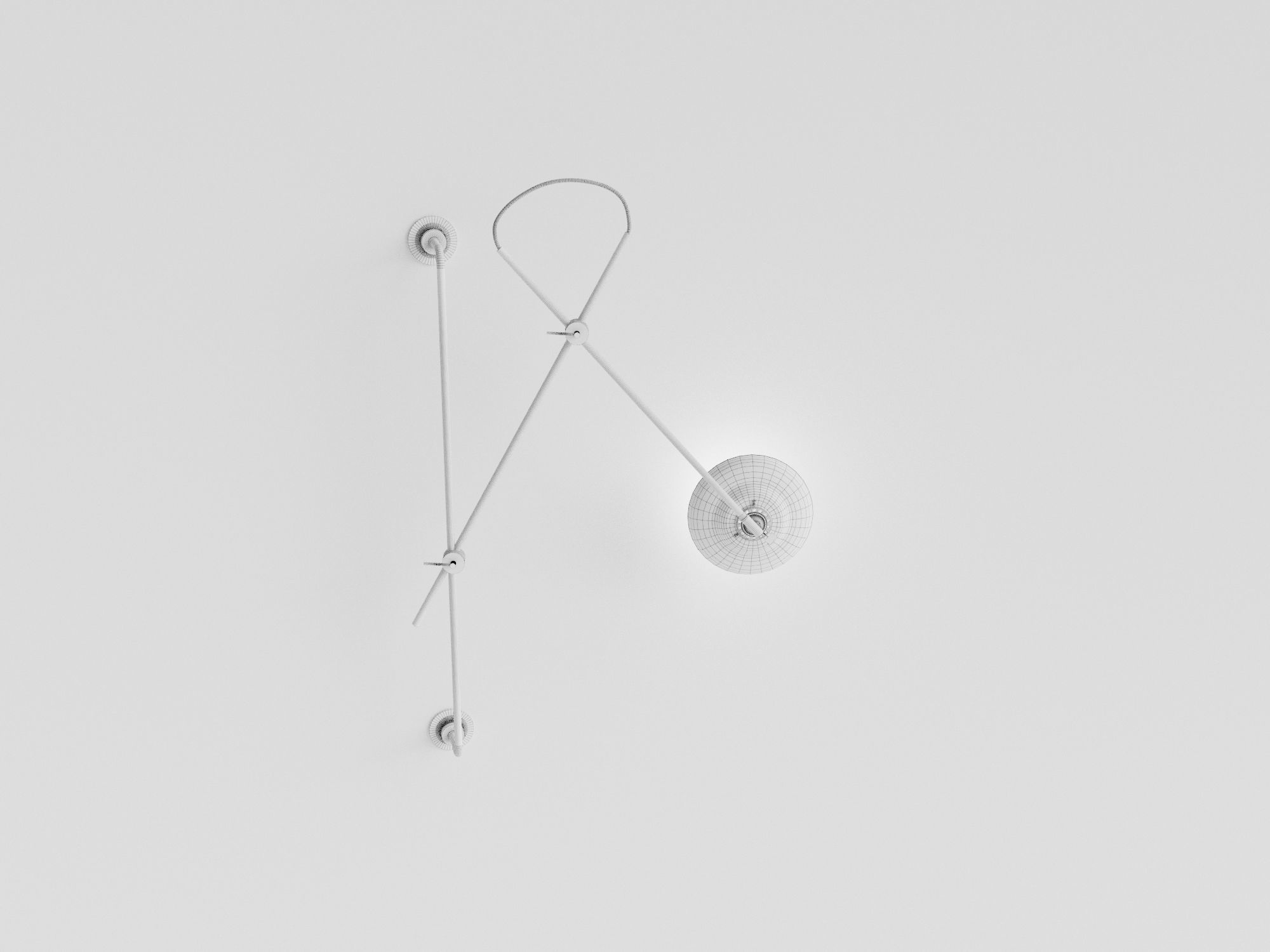 Adjustable 2arms Wall Lamp Woandwe 3d model 3D model_3