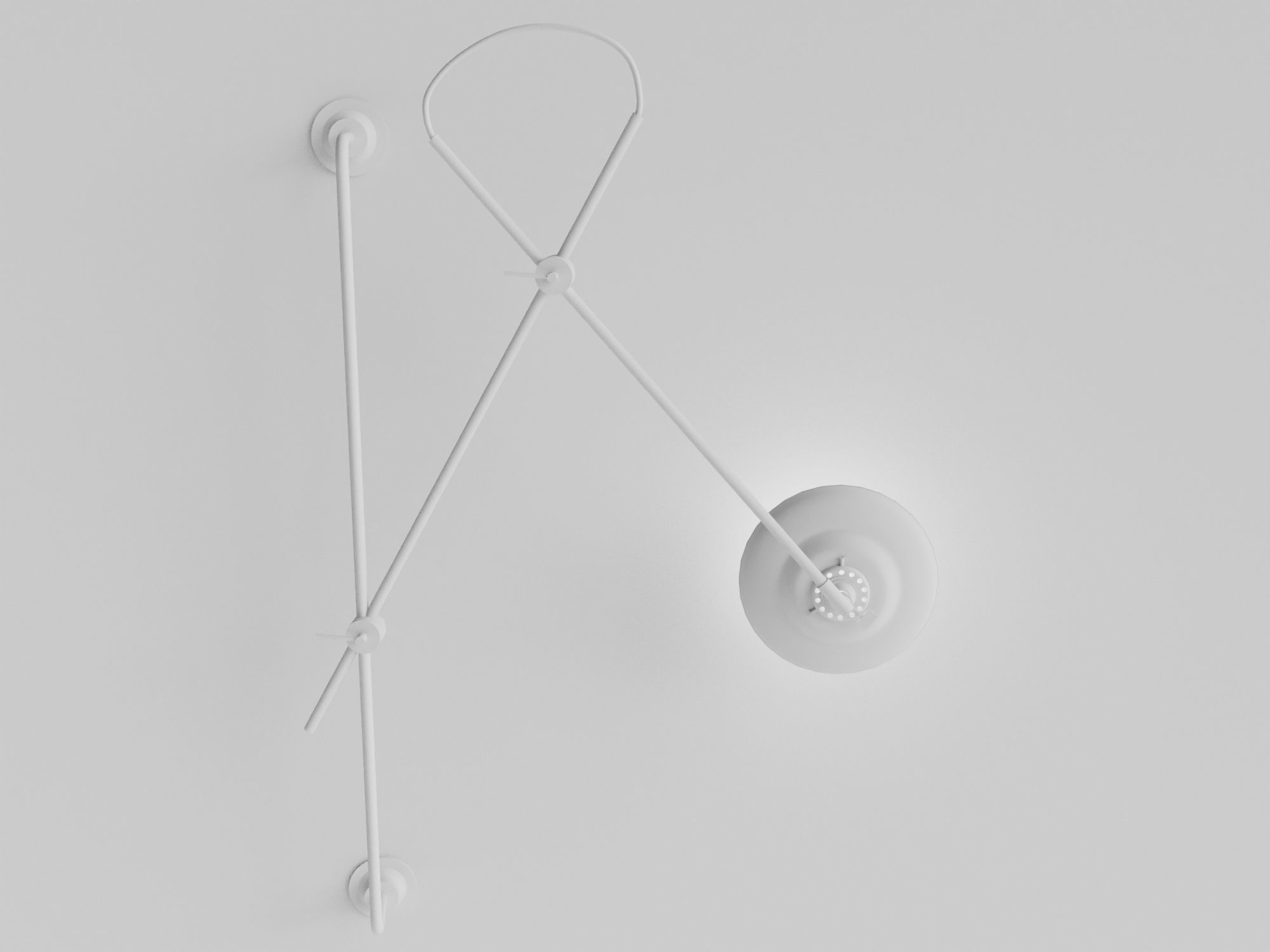 Adjustable 2arms Wall Lamp Woandwe 3d model 3D model_5