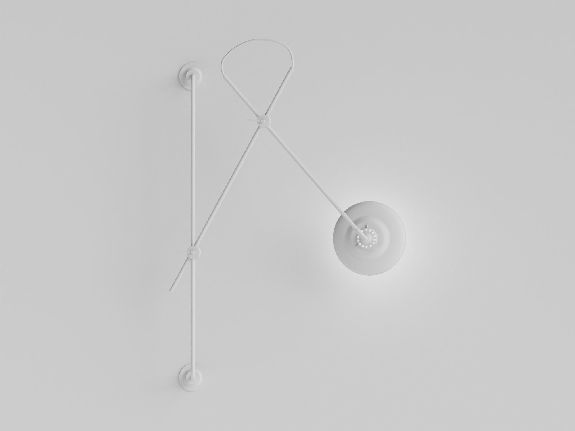 Adjustable 2arms Wall Lamp Woandwe 3d model 3D model_6