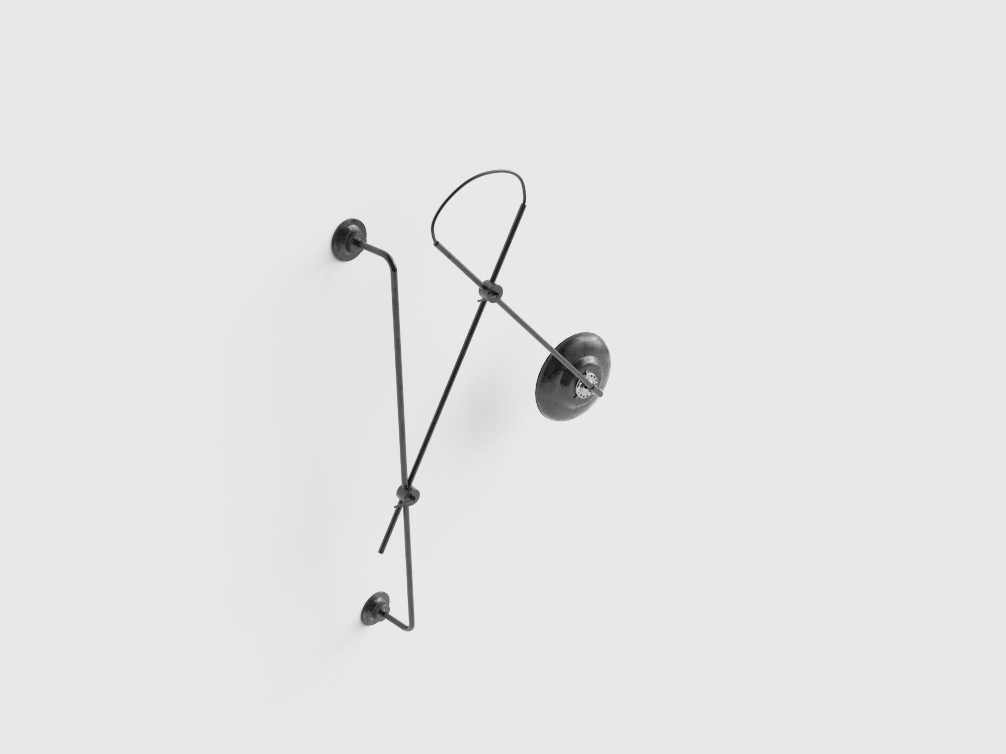 Adjustable 2arms Wall Lamp Woandwe 3d model 3D model_1