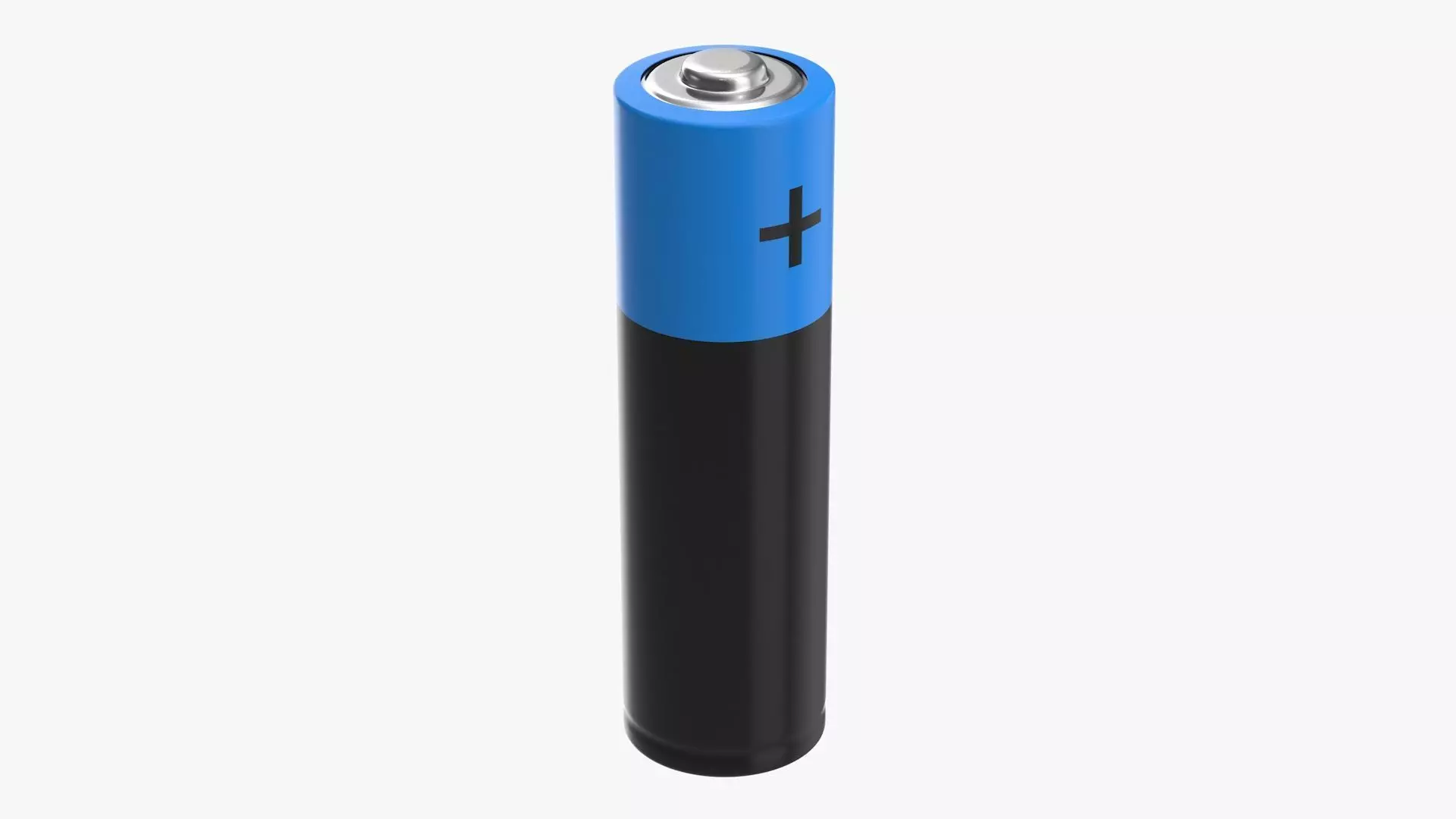 Battery AA Low-poly 3D model_0