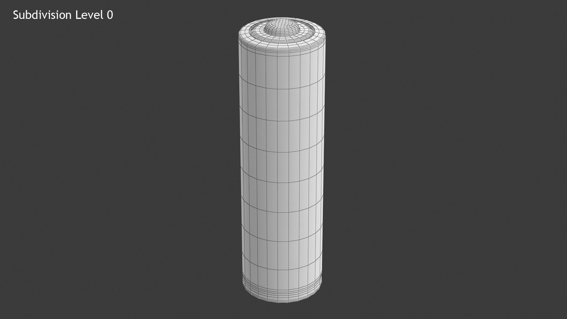Battery AA Low-poly 3D model_9