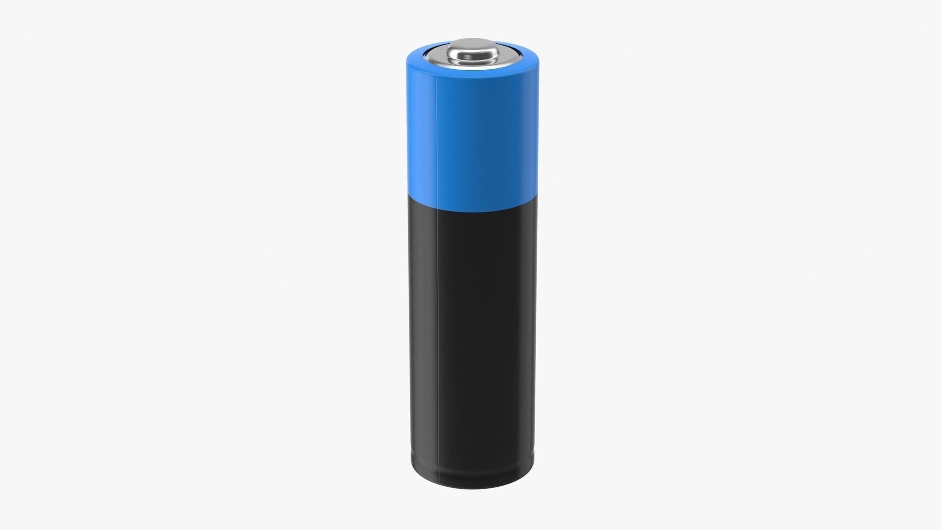 Battery AA Low-poly 3D model_5
