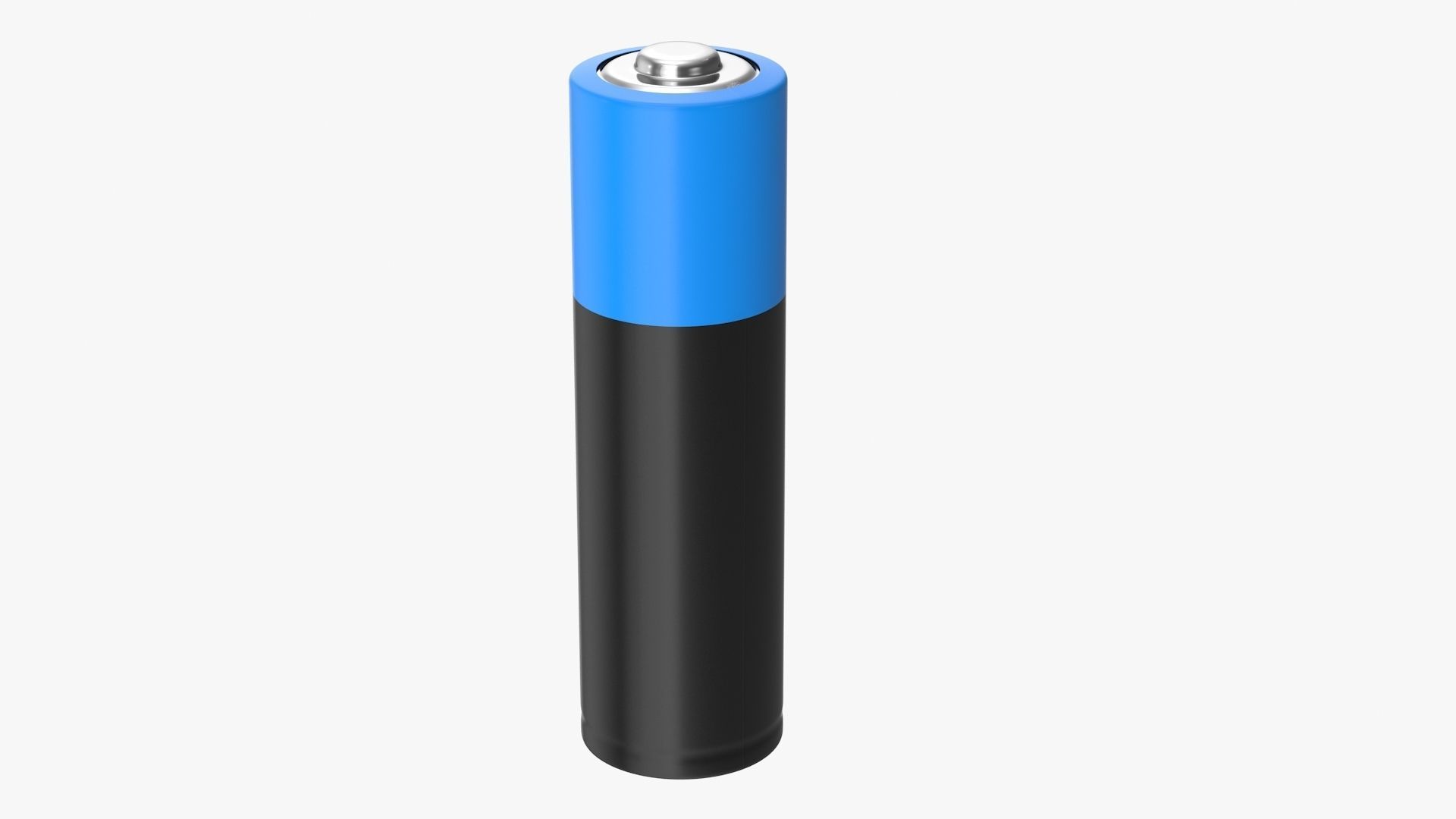 Battery AA Low-poly 3D model_4