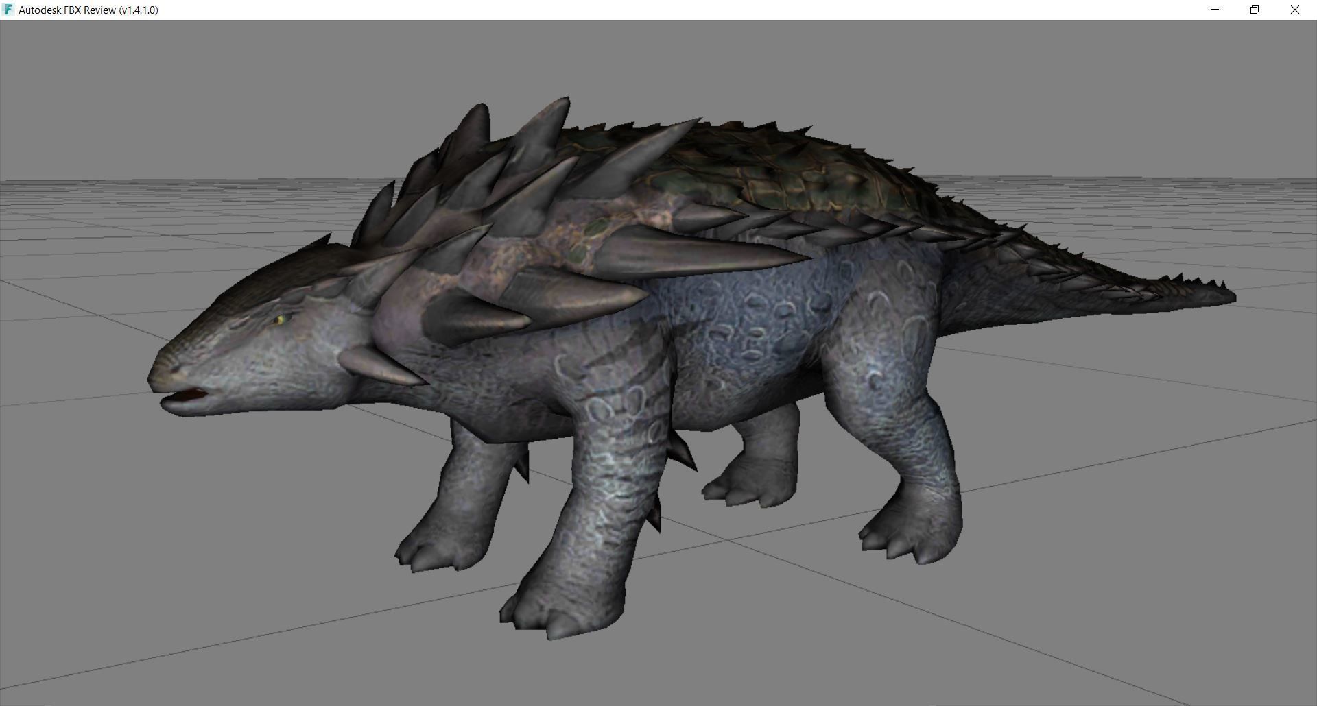 Dinosaur 98 Low-poly 3D model_2