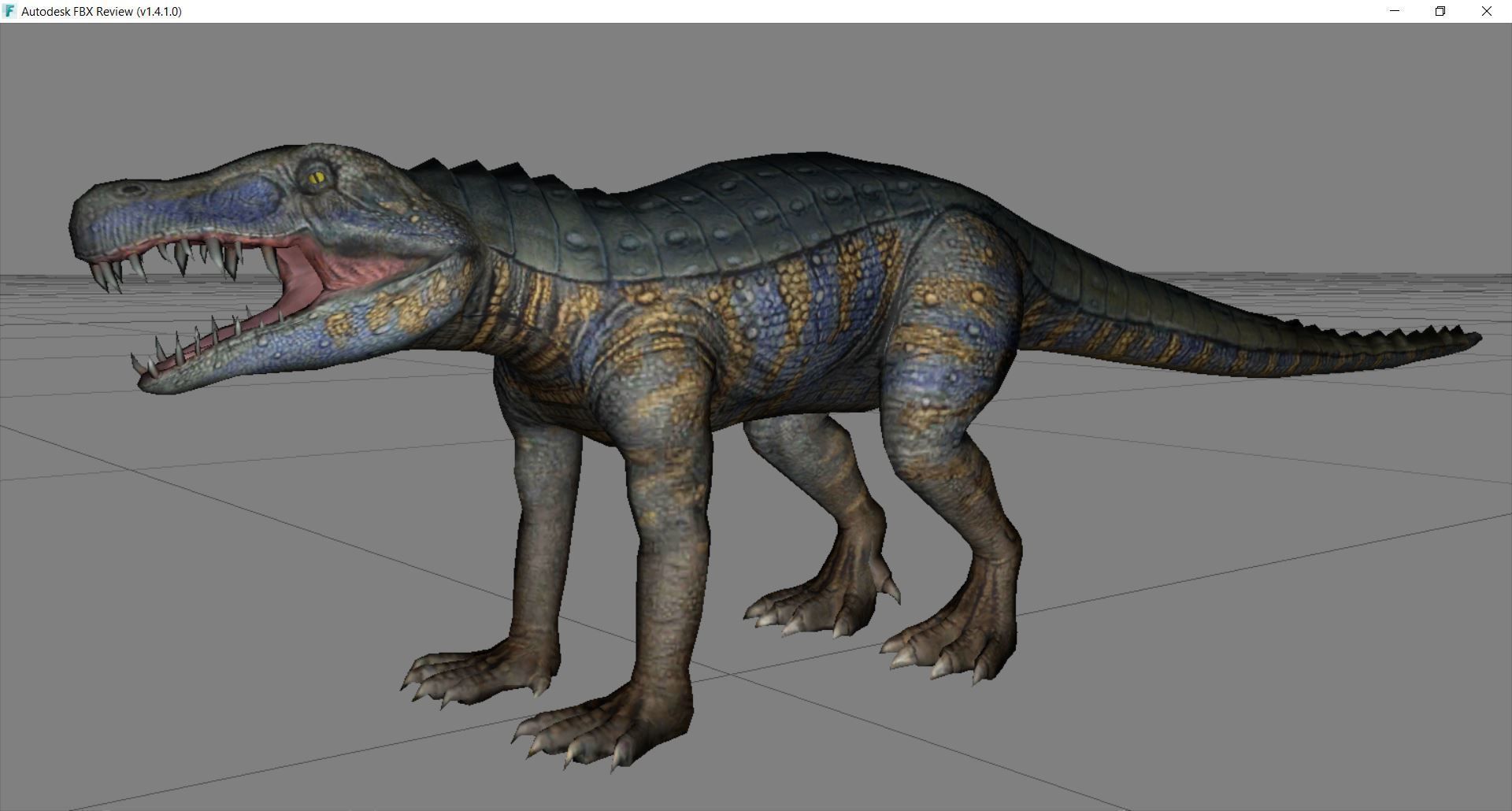 Dinosaur 99 Low-poly 3D model_2