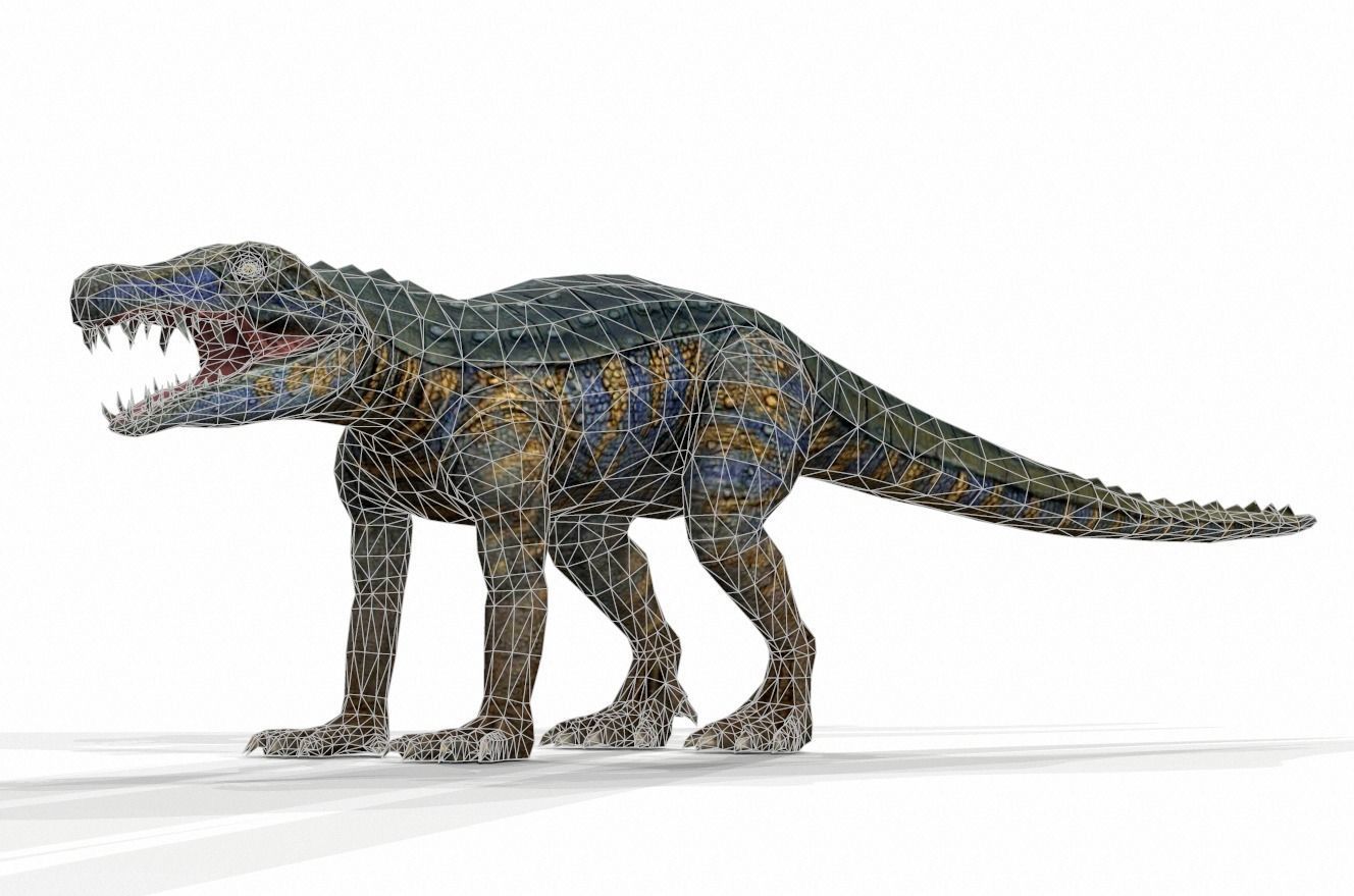 Dinosaur 99 Low-poly 3D model_1