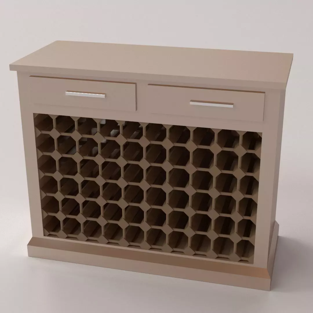 Wine Cabinet 3D model