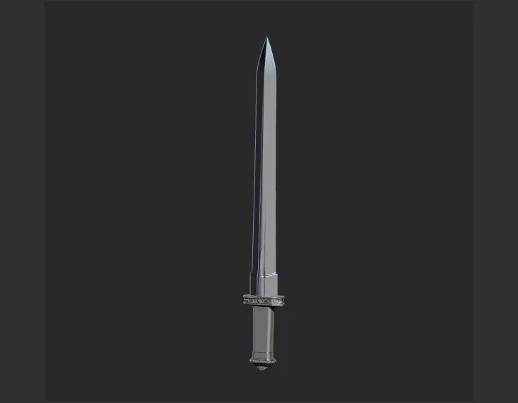 Sword medieval Free 3D print model