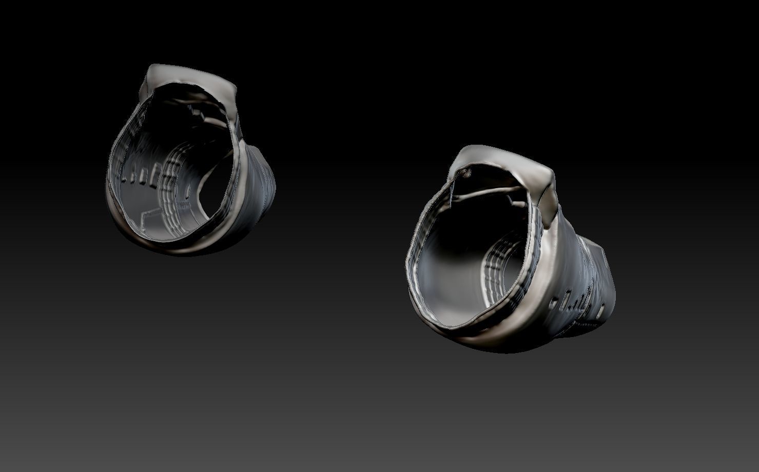 predator 1 inspired shin armour 3D print model_2