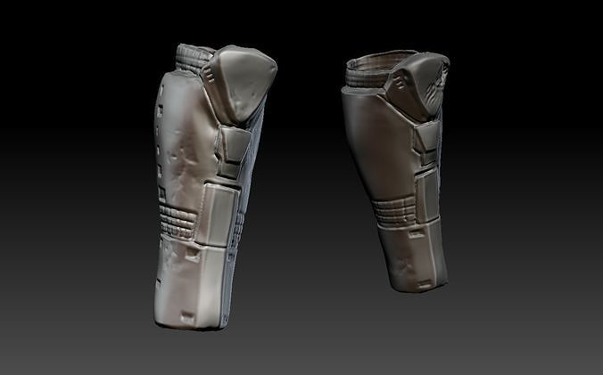 predator 1 inspired shin armour 3D print model