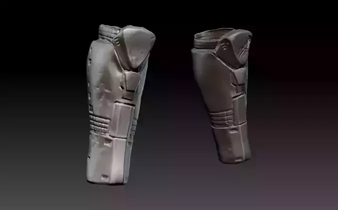 predator 1 inspired shin armour 3D print model