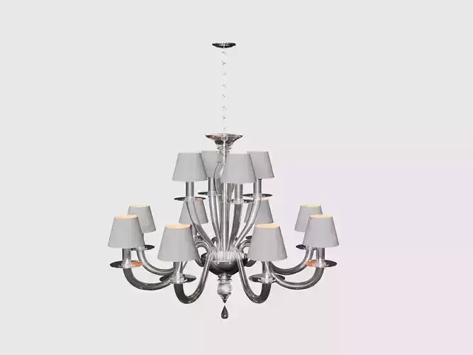 Raphael Disc Chandelier 3d model