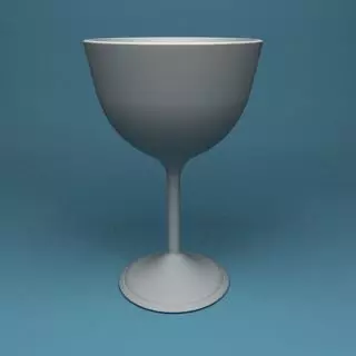 High Vine Glass Free 3D model
