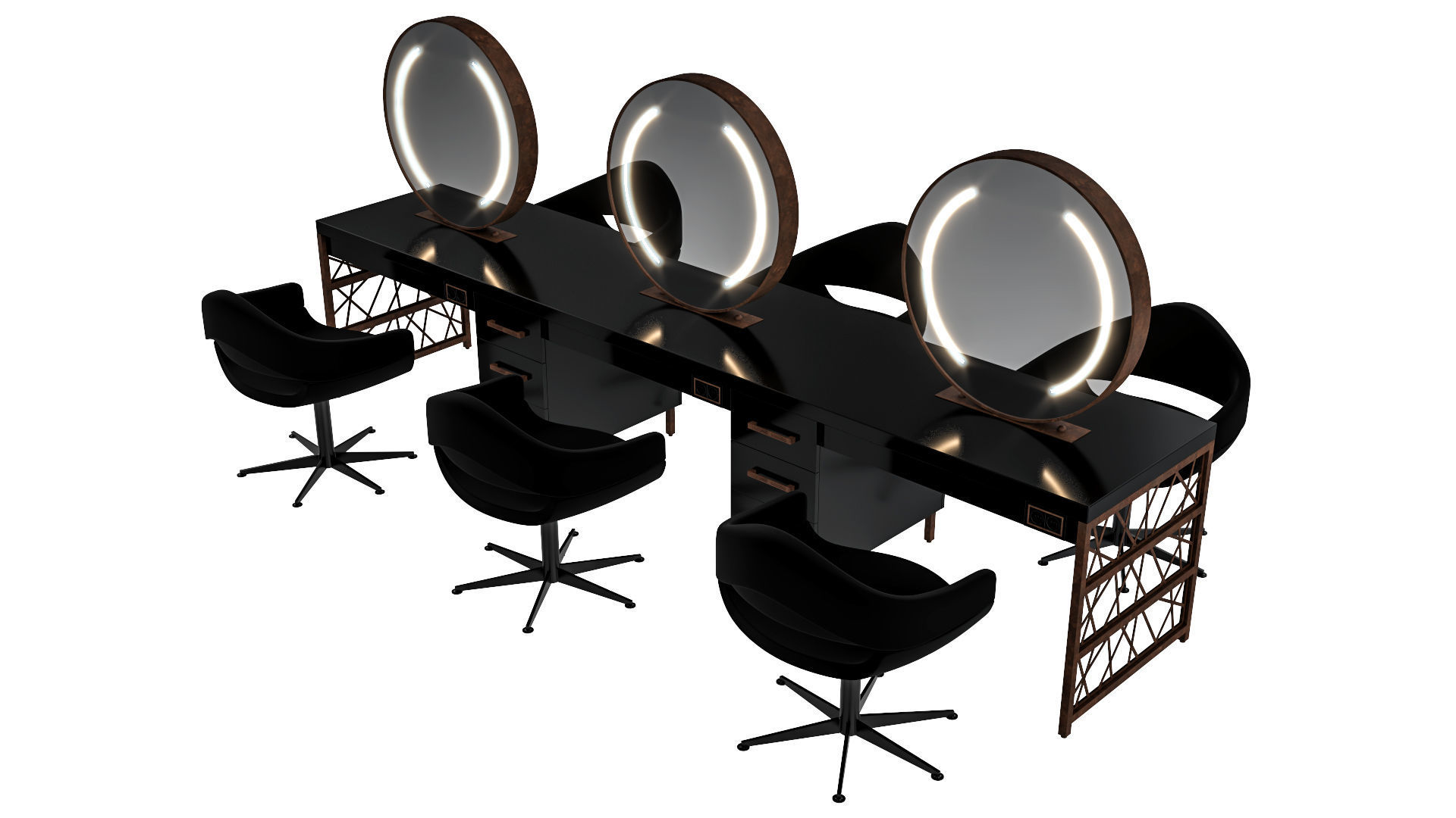 hair table rust 3D model_22