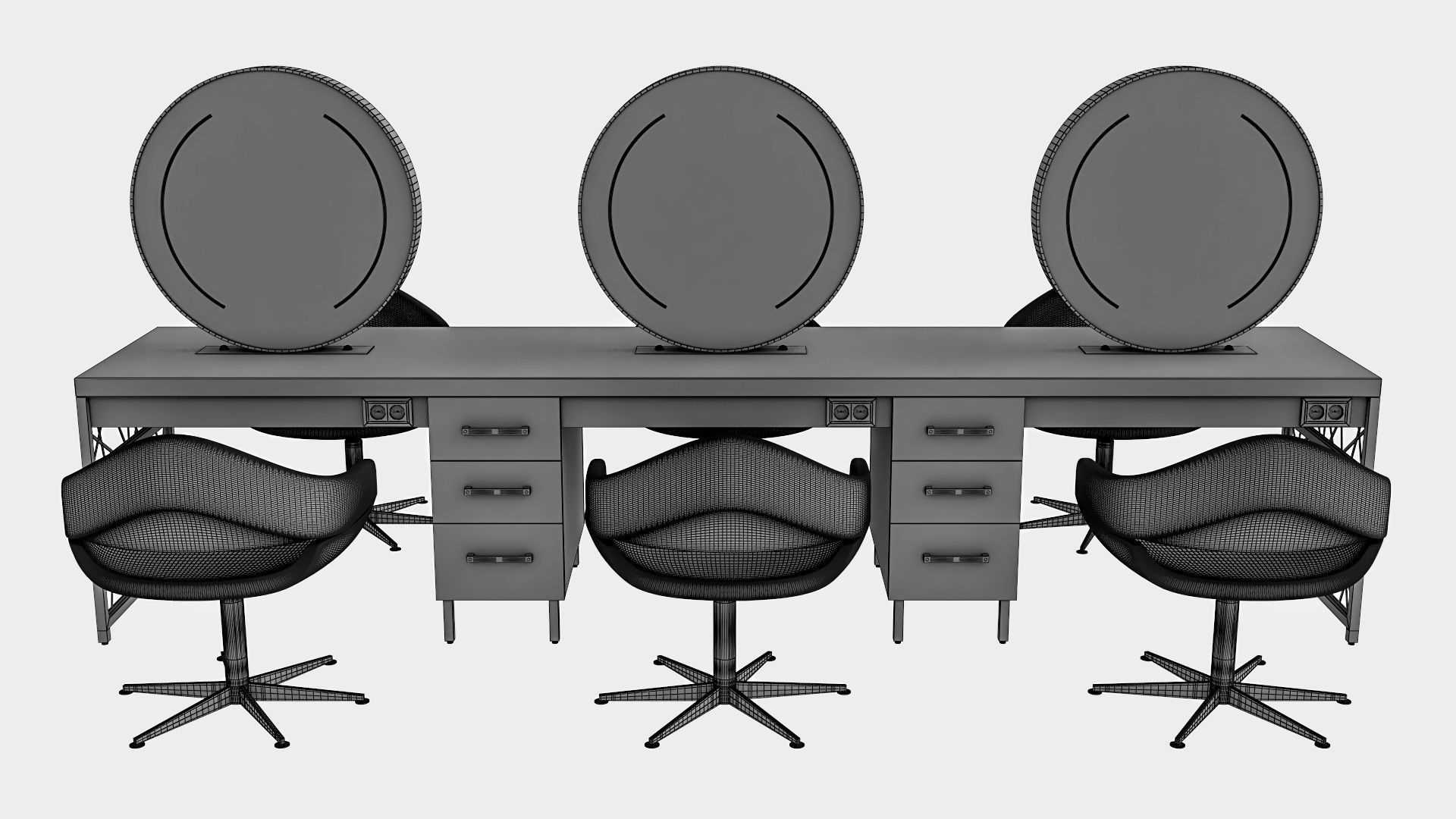 hair table rust 3D model_33