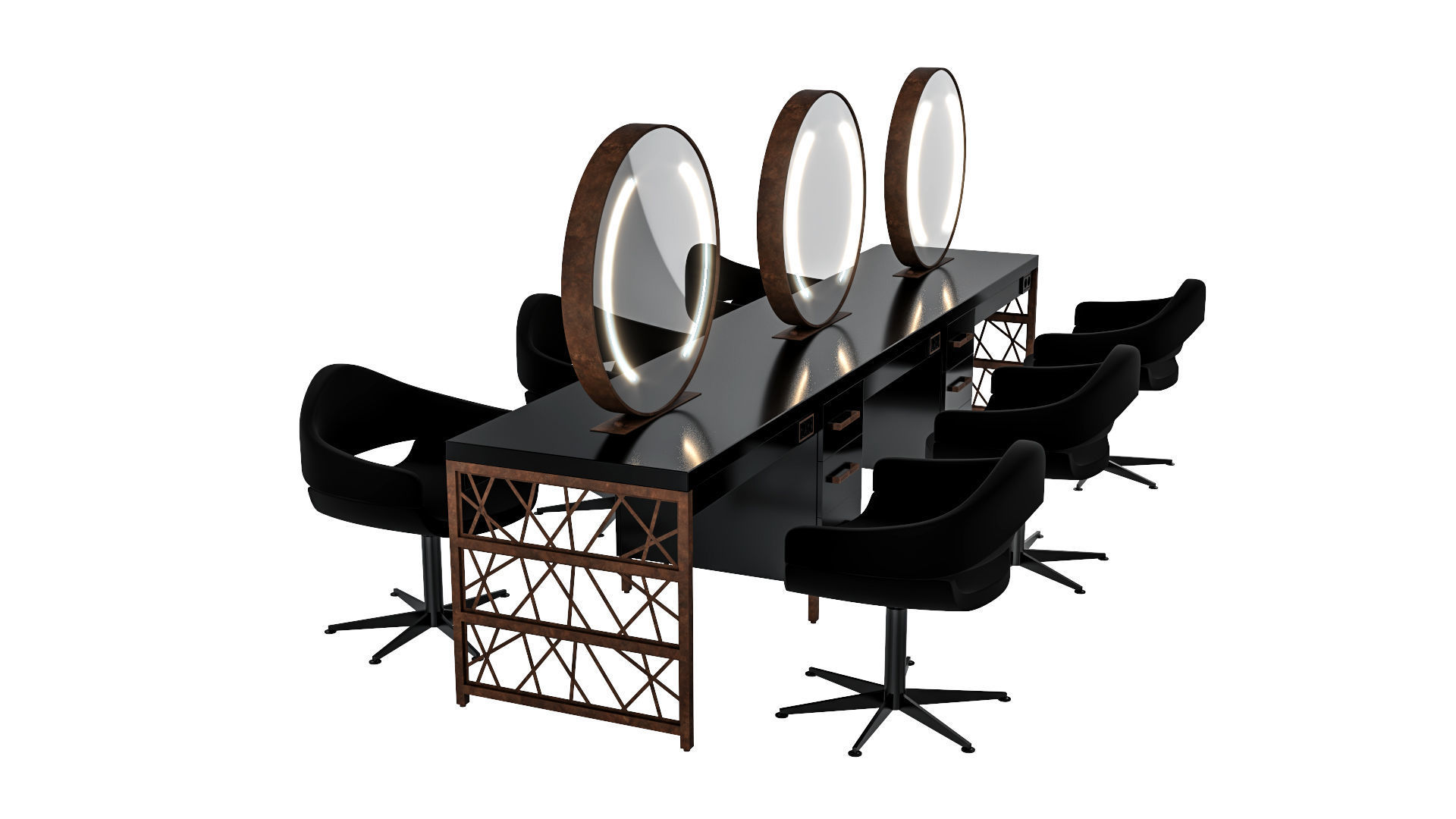 hair table rust 3D model_27