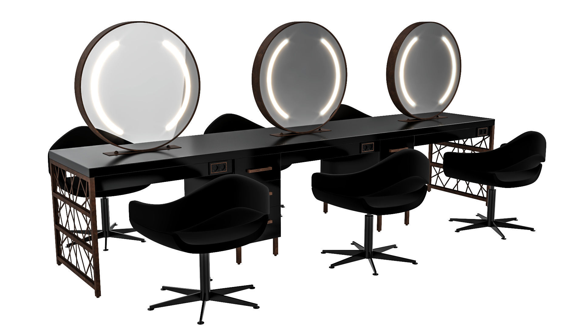 hair table rust 3D model_84