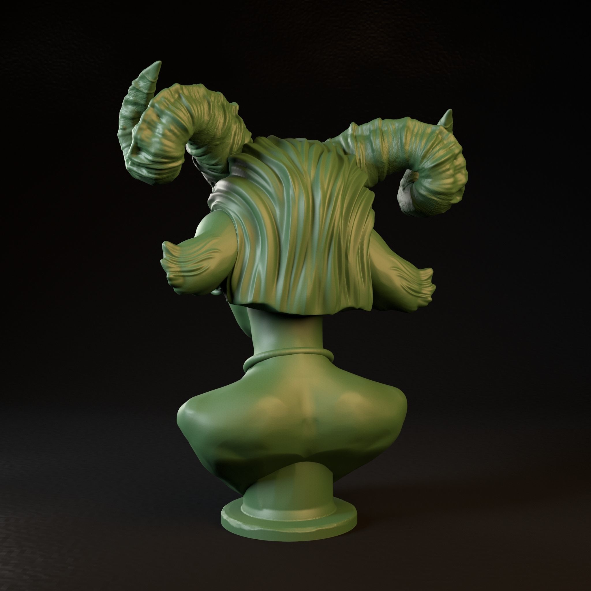 Fantasy Female Faun Professionally Pre-supported 3D print model_1