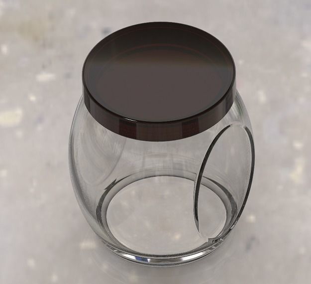 Kitchen Glass Jar Set 3D print model_1