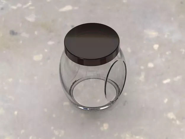 Kitchen Glass Jar Set 3D print model_0
