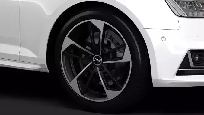 Audi A4 L 45 TFSI quattro S line B9 2016 wheel 3D model
