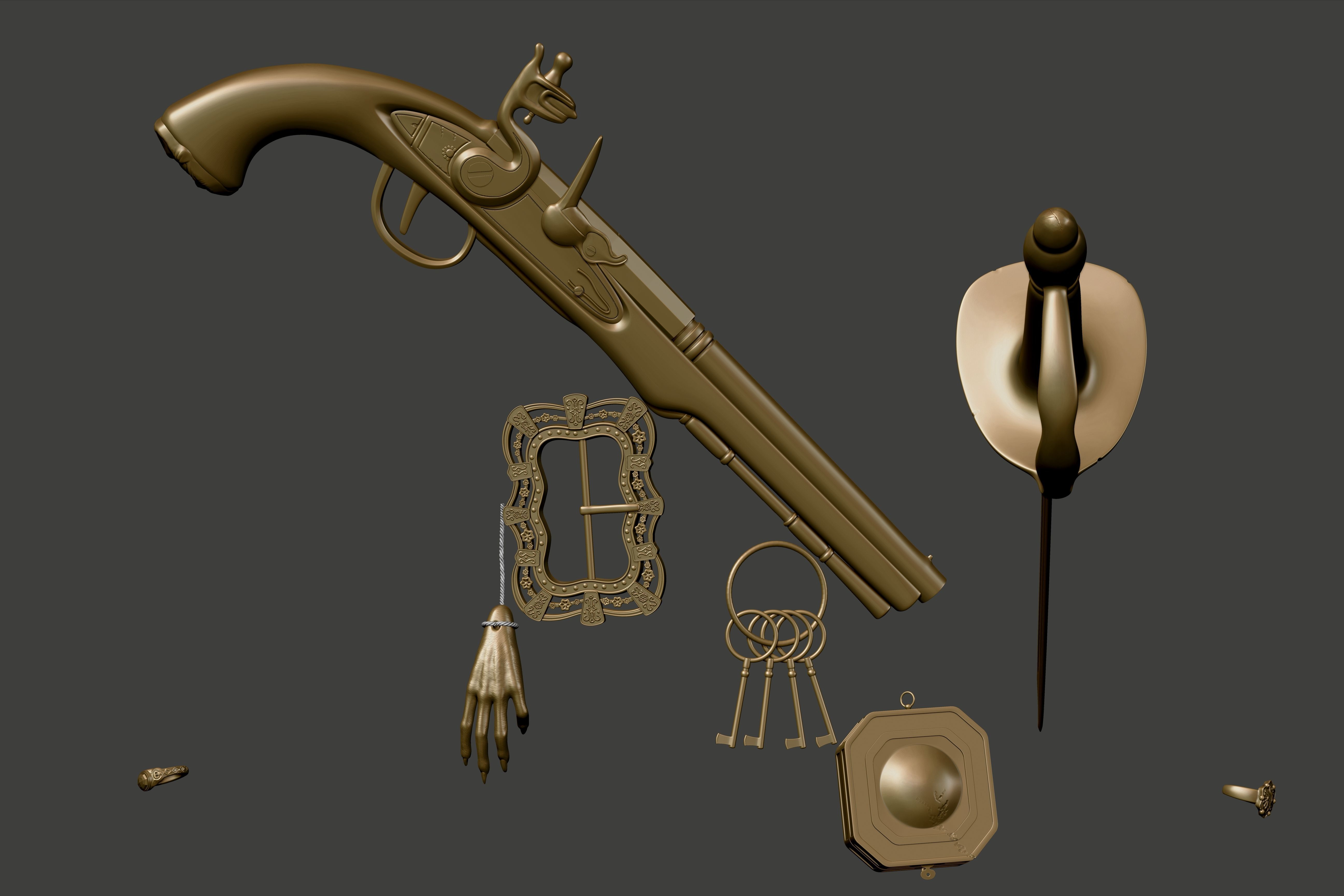 Johnny Depp High Poly Concept - Zbrush 3D model_10