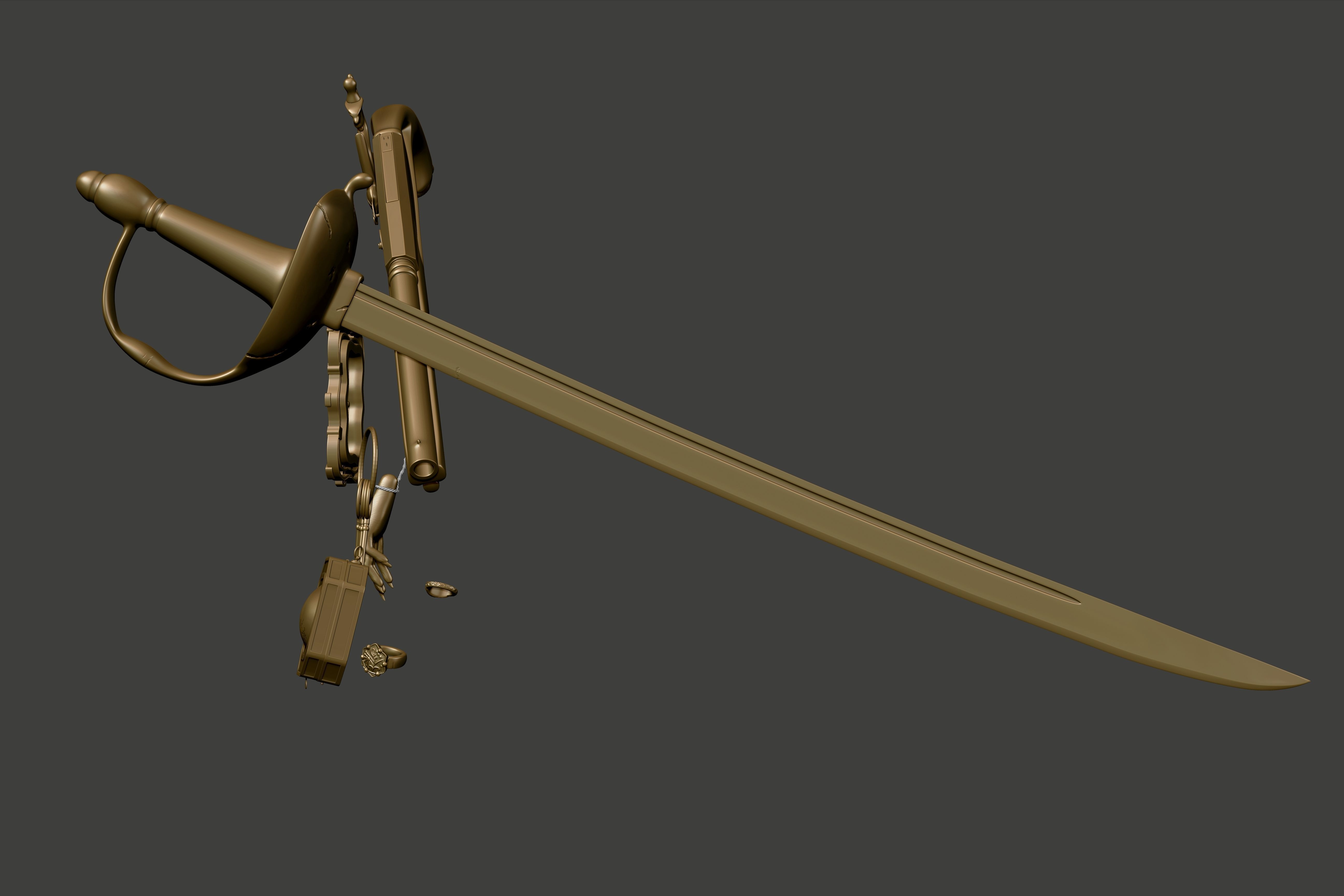 Johnny Depp High Poly Concept - Zbrush 3D model_11