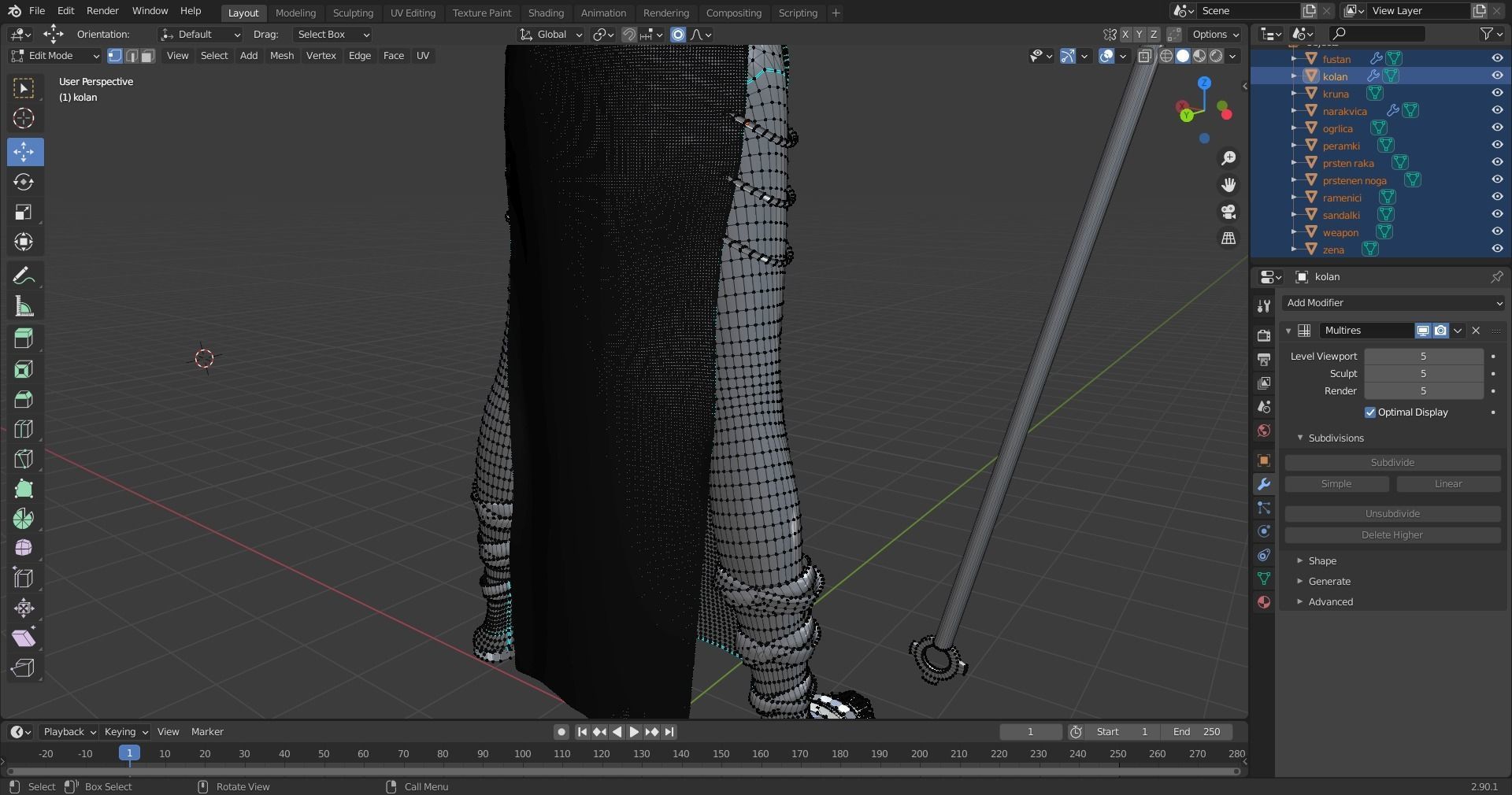 Egyptian Queen 3D model_9
