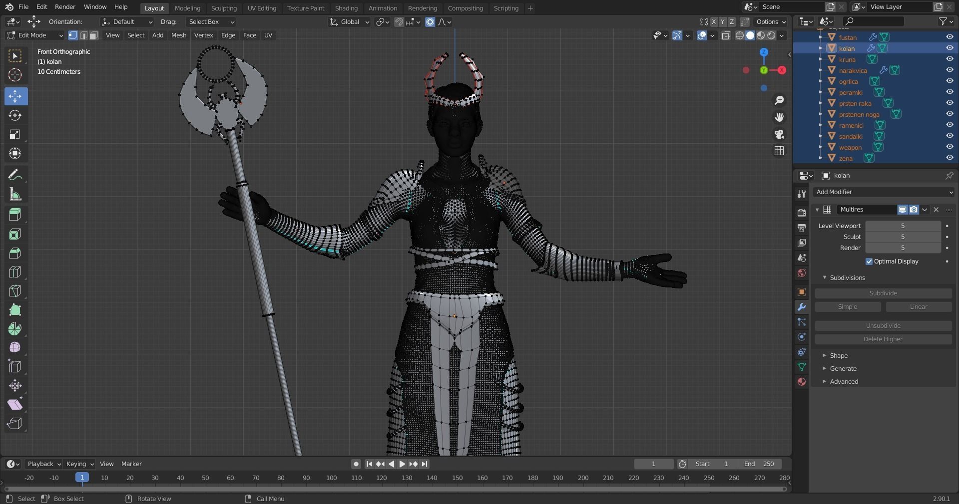 Egyptian Queen 3D model_6