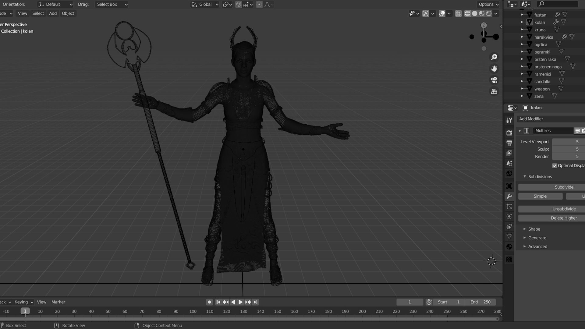 Egyptian Queen 3D model_4