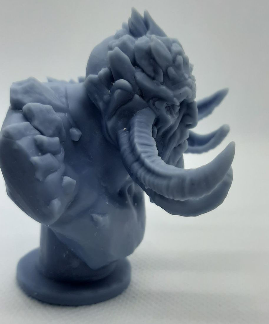 Rock Giant Bust professionally Pre-supported 3D print model_2