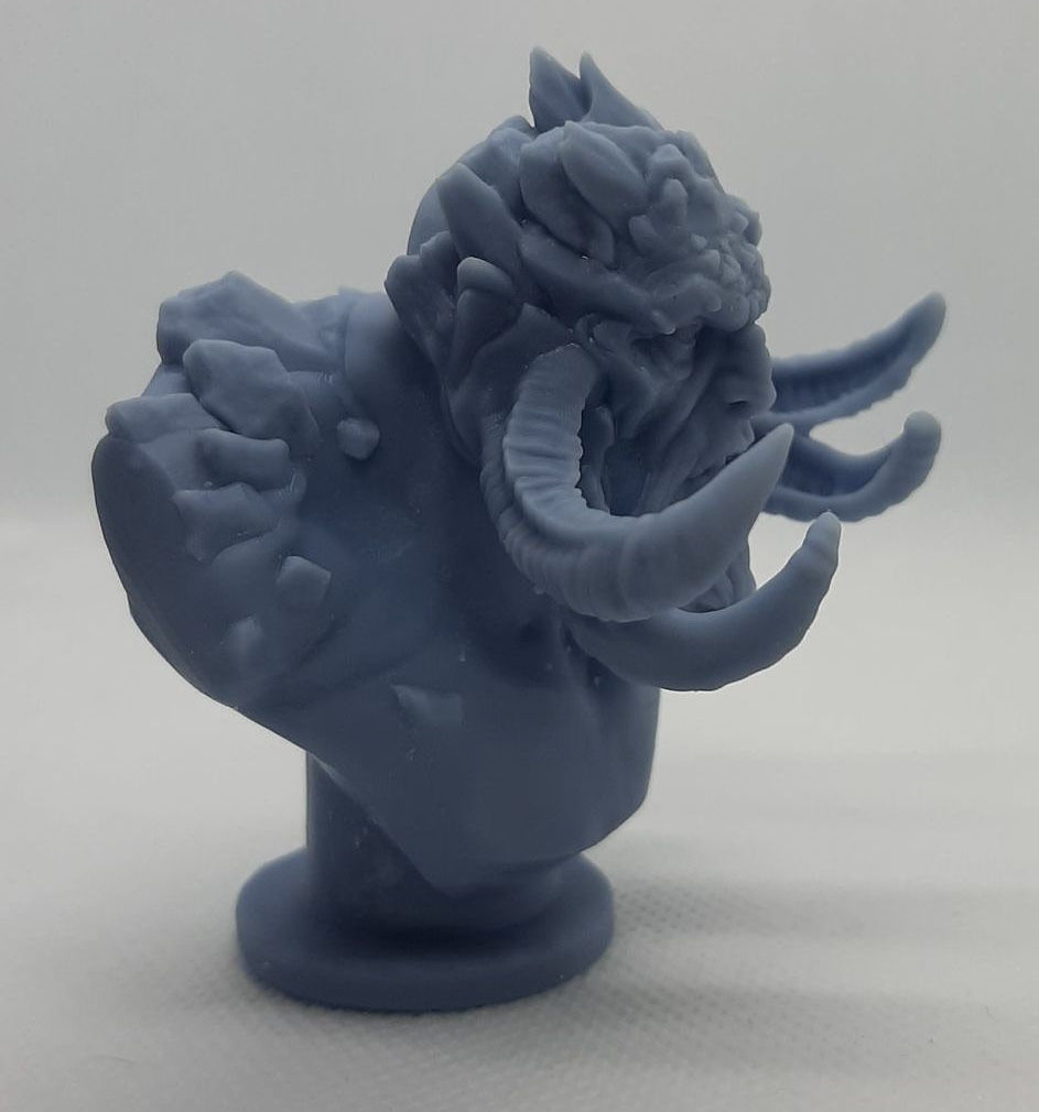 Rock Giant Bust professionally Pre-supported 3D print model_4