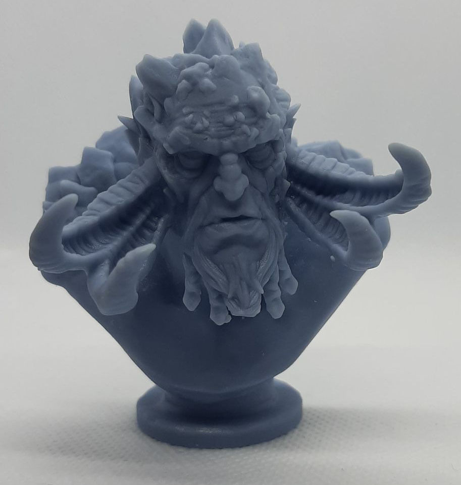 Rock Giant Bust professionally Pre-supported 3D print model_1