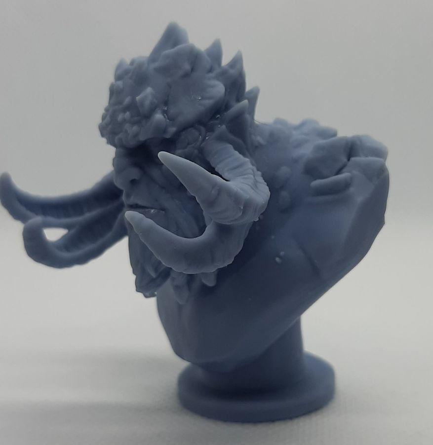 Rock Giant Bust professionally Pre-supported 3D print model_3