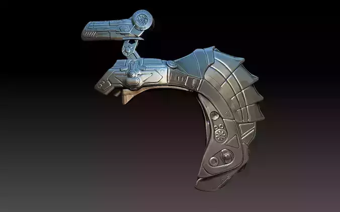 predator 1 inspired backpack and cannon 3D print model