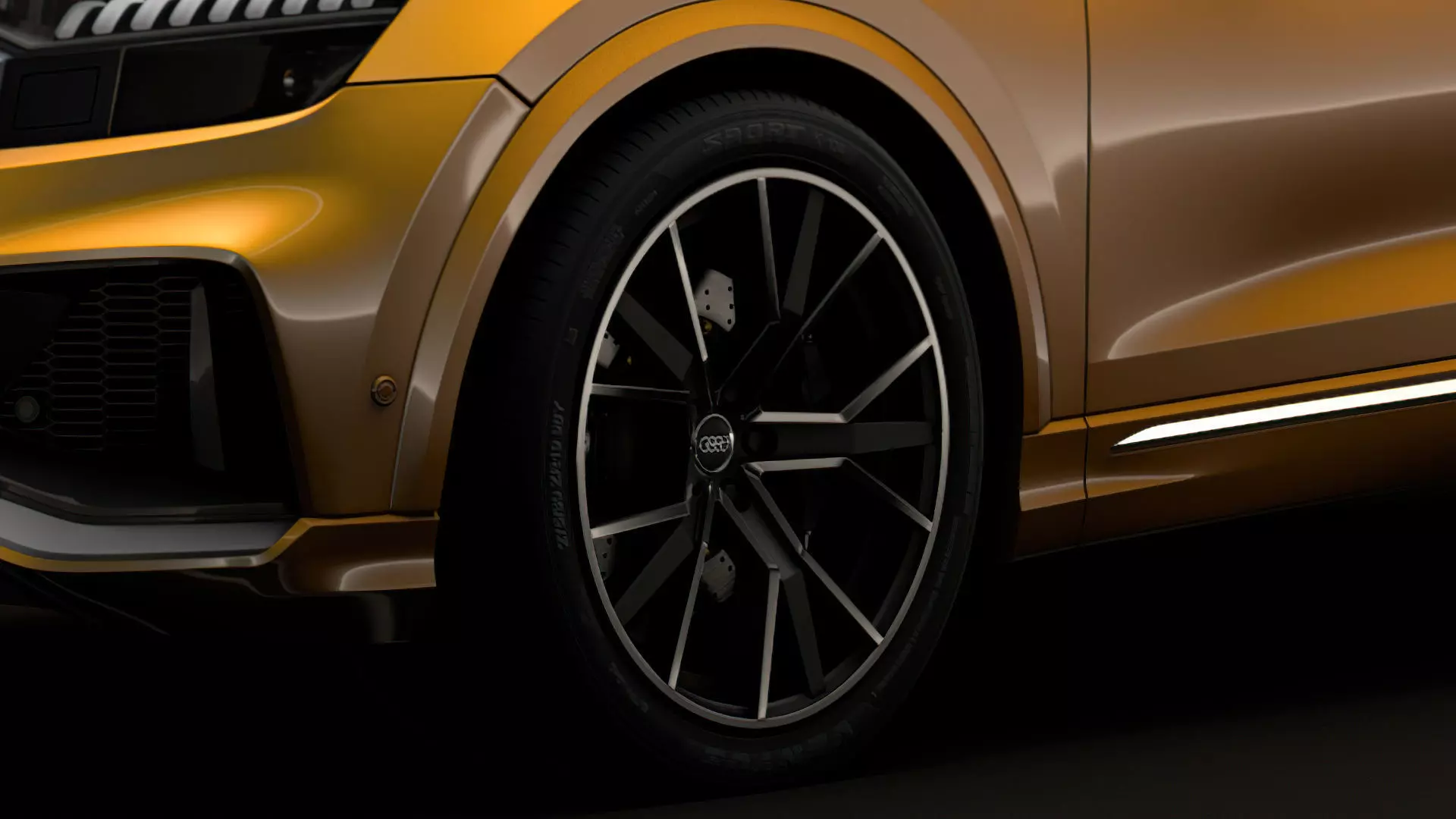 Audi Q8 50 TDI quattro S line 2018 wheel 3D model