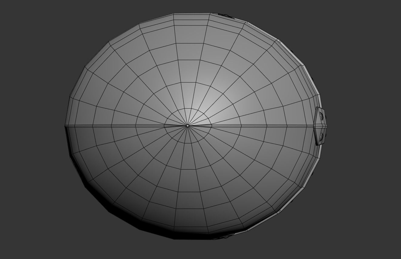 Sugarloaf Helmet Low-poly 3D model_10